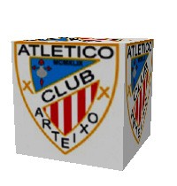 Foto Cubo escudo Atl. Arteixo